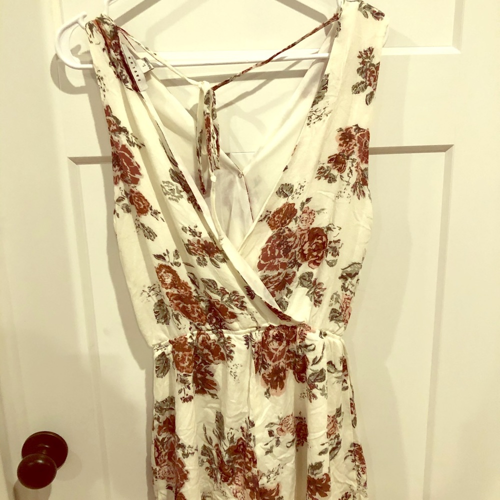 White floral romper